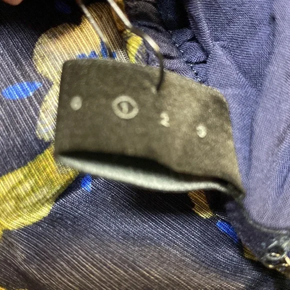 SIR the label Floral Dress in Navy and Yellow - Picture 2 of 14